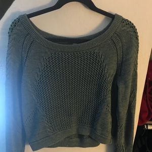 LULULEMON cropped long sleeve knit sweater